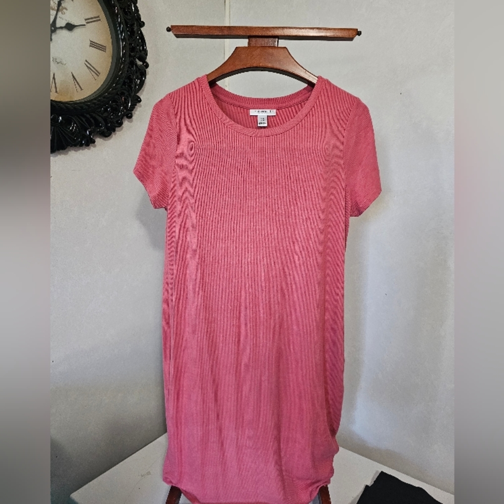 Maternity Ribbed TShirt Dress - Picture 2 of 5